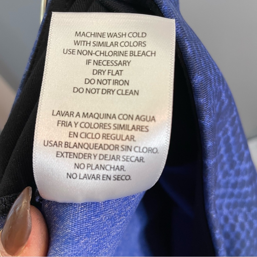 TUFF ATHLETICS Womens High Waisted Legging with Pocket SZ/Med Blue NWT UPF 40+ - Picture 11 of 11